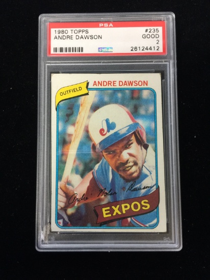 PSA Graded 1980 Topps Andre Dawson Expos Baseball Card