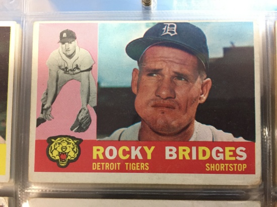 1960 Topps #22 Rocky Bridges Tigers