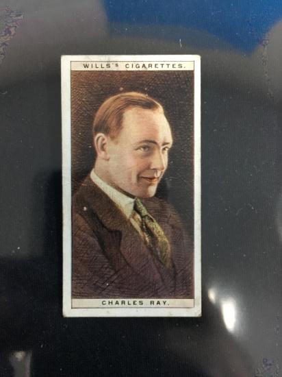 1928 Wills Cigarettes Cinema Stars Charles Ray Vintage Tobacco Card