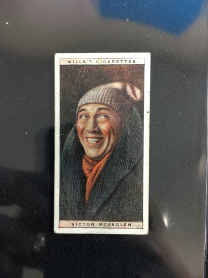 1928 Wills Cigarettes Cinema Stars Victor McLaglen Vintage Tobacco Card
