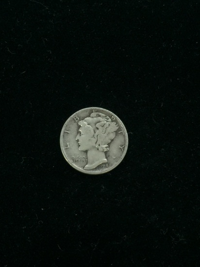 1942 United States Mercury Silver Dime - 90% Silver Coin