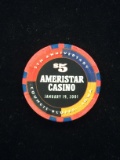 Vintage Ameristar Casino - Council Bluffs, Iowa 5th Anniversary $5 Casino Chip - RARE