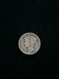 1935 United States Mercury Silver Dime - 90% Silver Coin