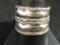 Bali Style Scroll Wide Sterling Silver Ring Band - Size 11