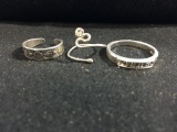 3 Sterling Silver Rings