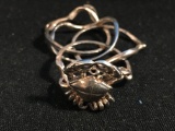 Unique Crab Design Sterling Silver 4 Band Ring