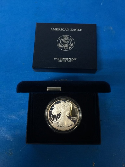 2008 United States 1 Troy Ounce .999 Fine Silver Proof Silver Dollar in Box