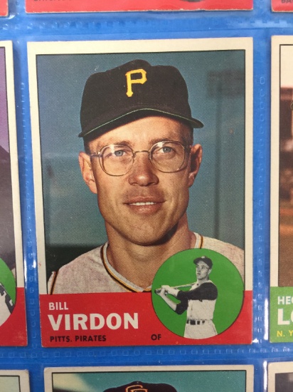 1963 Topps #55 Bill Virdon Pirates Baseball Card