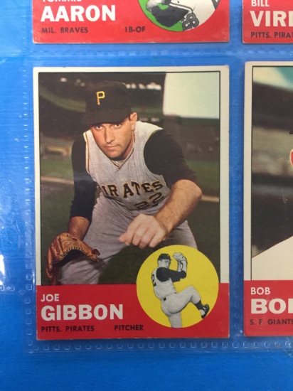 1963 Topps #101 Joe Gibbon Pirates Baseball Card