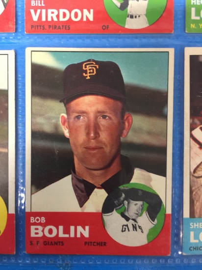 1963 Topps #106 Bob Bolin Giants Baseball Card