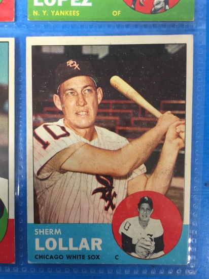 1963 Topps #118 Sherm Lollar White Sox Baseball Card