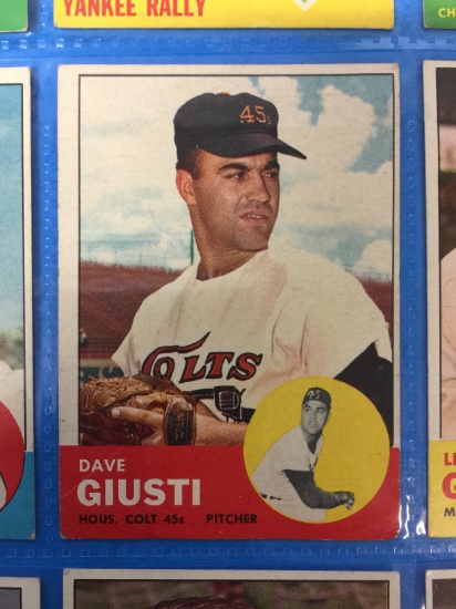 1963 Topps #189 Dave Giusti Colts Baseball Card