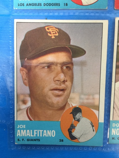 1963 Topps 199 Joe Amalfitano Giants Baseball Card