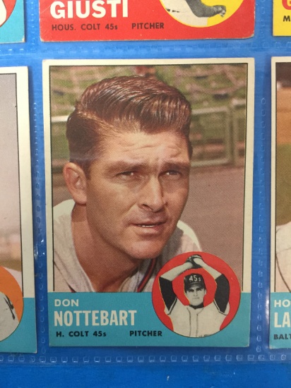 1963 Topps #204 Don Nottebart Colts Baseball Card