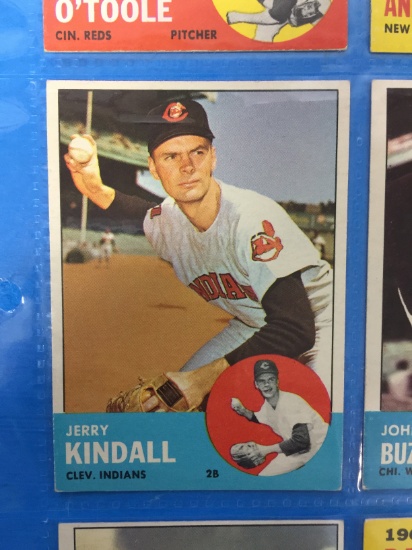 1963 Topps #36 Jerry Kindall Indians Baseball Card