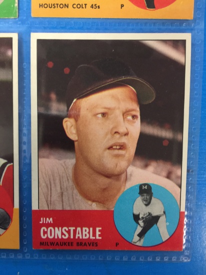 1963 Topps #411 Jim Constable Braves Baseball Card