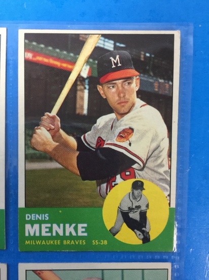 1963 Topps #433 Denis Menke Braves Baseball Card