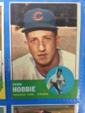 1963 Topps #212 Glen Hobbie Cubs Baseball Card