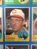 1963 Topps #498 Eddie Kasko Reds Baseball Card
