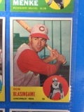 1963 Topps #518 Don Blasingame Reds Baseball Card