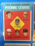 1963 Topps #7 NL Pitching Leaders Don Drysdale Baseball Card