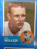1963 Topps #261 Bob Miller Dodgers Baseball Card