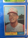 1961 Topps #194 Gordy Coleman Reds Baseball Card