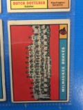 1961 Topps #463 Milwaukee Braves Team Card Baseball Card