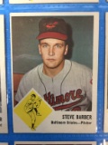 1963 Fleer #1 Steve Barber Orioles Baseball Card