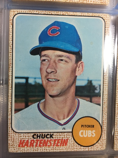 1968 Topps #13 Chuck Hartenstein Cubs