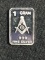 1 Gram .999 Fine Silver Masonic Symbol Bullion Bar