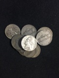 WWII Emergency Issue US Jefferson Nickel - 35% Silver Coin