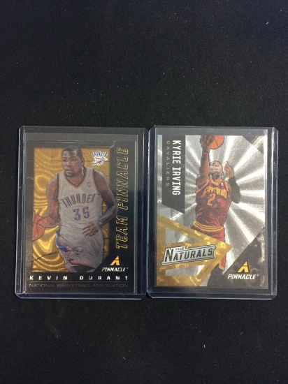2 2013-14 Pinnacle Insert Basketball Cards - KEVIN DURANT & KYRIE IRVING - Rare
