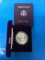 1987 United States 1 Troy Ounce .999 Fine Silver PROOF American Silver Eagle Bullion Coin in Box
