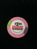 Vintage Horseshoe Casino - Bossier City, Louisiana $2.50 Casino Chip - RARE