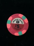 Vintage Imperial Palace Casino - Las Vegas, Nevada $5 Casino Chip - RARE