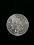 1 Troy Ounce .999 Fine Silver 1988 Morgan Dollar Style Silver Bullion Round Coin