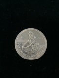1 Troy Ounce .999 Fine Silver 1986 Engelhard American Prospector Silver Bullion Round Coin