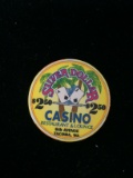 Vintage Silver Dollar Casino - Tacoma, Washington $2.50 Casino Chip - RARE