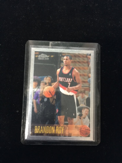 2006-07 Topps Chrome 96 Brandon Roy Blazers Rookie Basketball Card