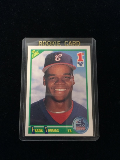 1990 Score #663 Frank Thomas White Sox Rookie Baseball Card