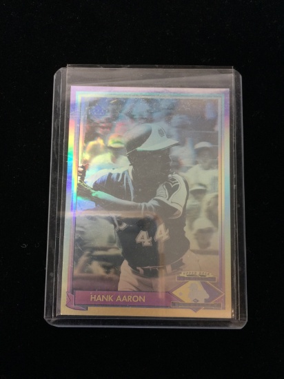 1991 Upper Deck Heroes Hologram Hank Aaron Braves Baseball Card