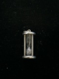 Antique Sterling Silver Sand Hour Glass Pendant