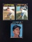 3 Card Lot of 1971 Topps Baseball High Numbers -718, 730, 741