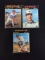 3 Card Lot of 1971 Topps Baseball High Numbers - 681, 699, 701
