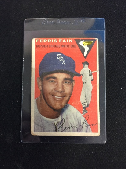 1954 Topps #27 Ferris Fain White Sox Baseball Card