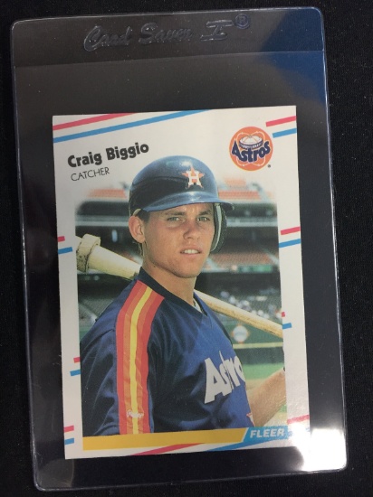 1988 Fleer Update #U-89 Craig Biggio Astros Rookie Baseball Card