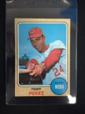1968 Topps #130 Tony Perez Reds Baseball Card