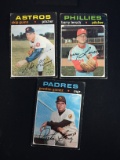 3 Card Lot of 1971 Topps Baseball High Numbers - 737, 739, 741