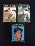 3 Card Lot of 1971 Topps Baseball High Numbers -718, 730, 741